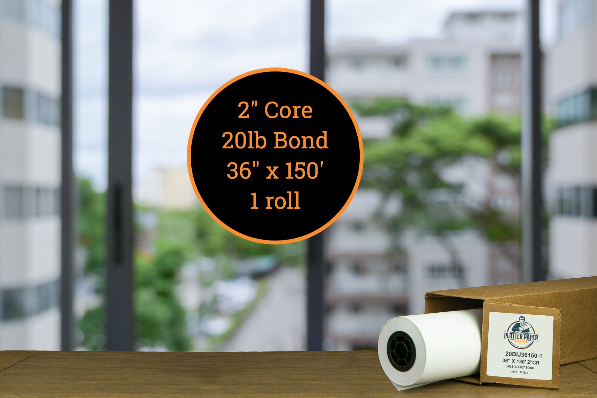 4 rolls 42 x 150-2 core 24 LB Coated Inkjet Matte Paper