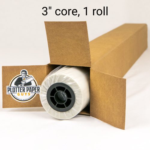 36 x 150' 3 mil, Double Matte / Mylar Film Rolls 1 roll/case (3 cores)