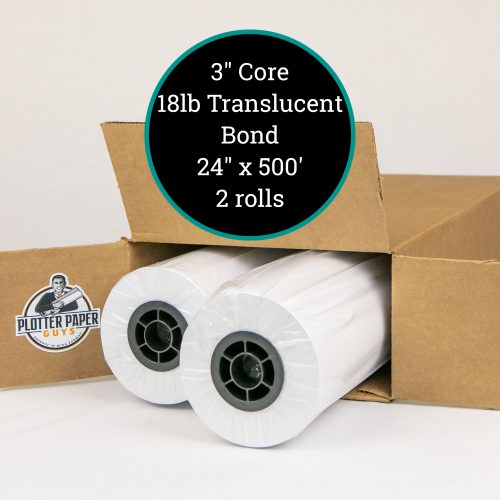 20 lb. Xerographic Vellum 24" X 36" Cut Sheet; 100 sheets per package