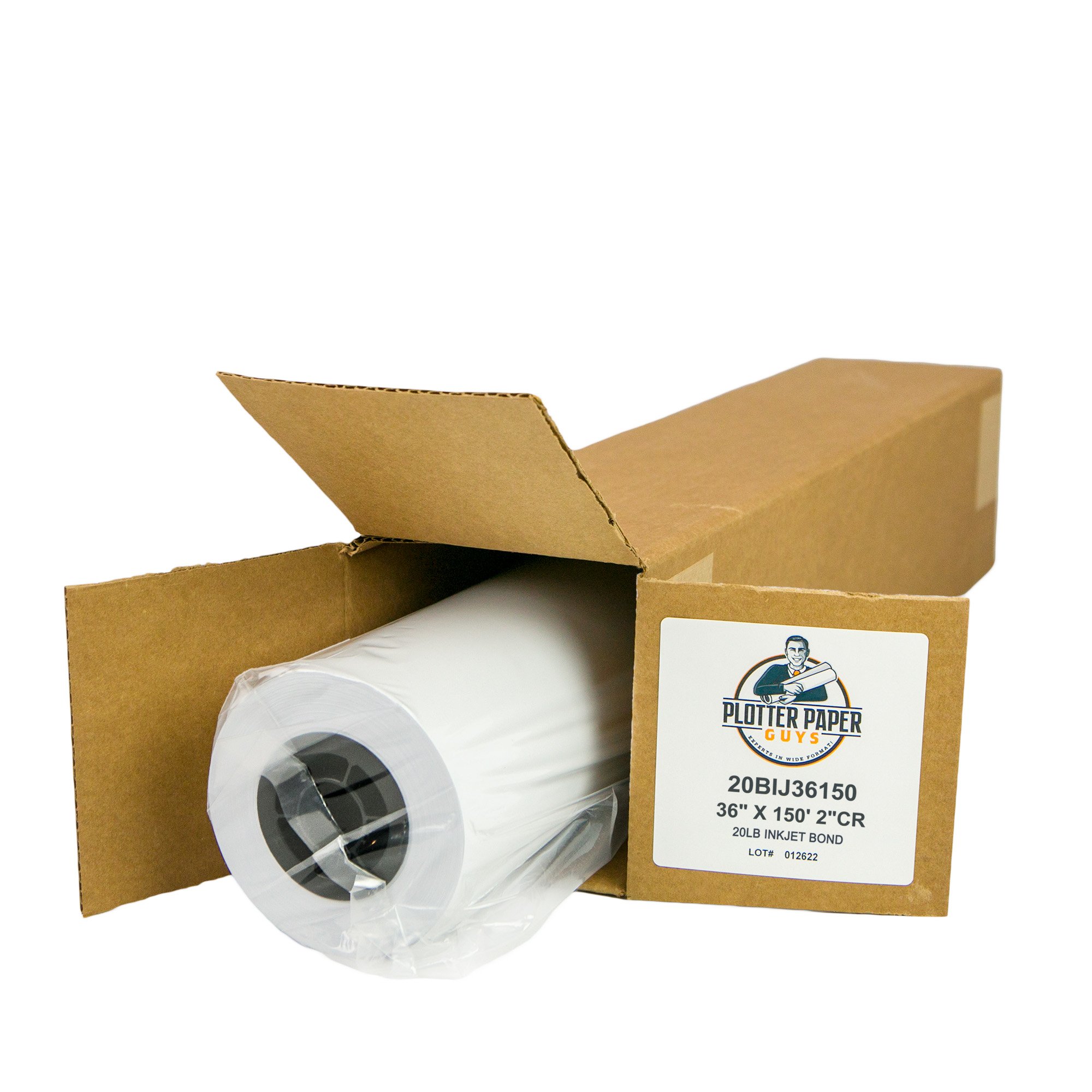36 lb heavyweight coated bond paper roll - Bright White Paper