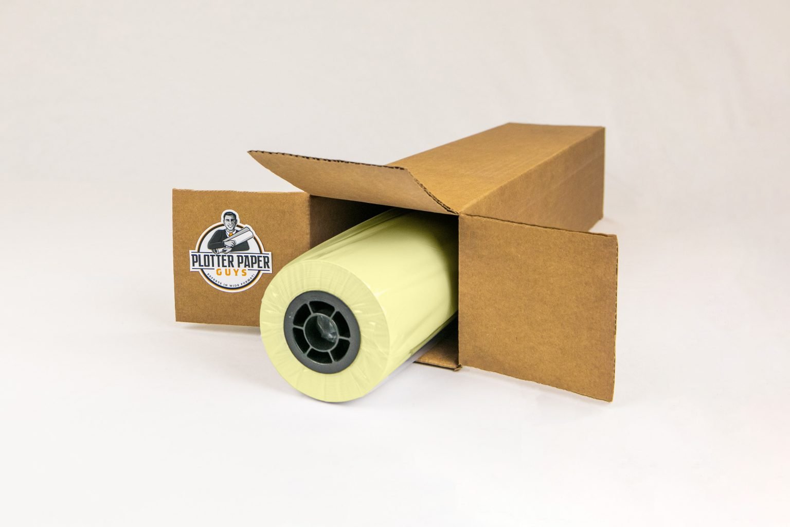 20 lb Inkjet Tinted YELLOW Bond Paper 36" x 150' Plotter Paper Guys