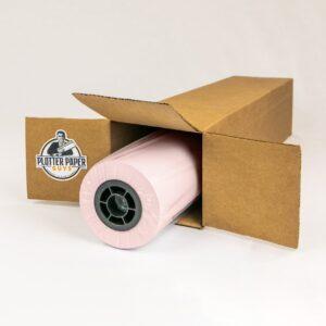 20 lb PINK Xerographic Bond Paper - 24" x 500' (3" Core, 2 rolls/box)