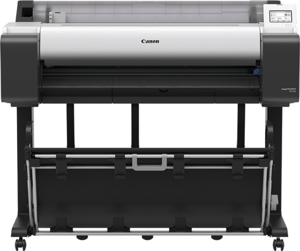 TM-355 Printer (36", w/ stand & flat stacking basket) - Image 2