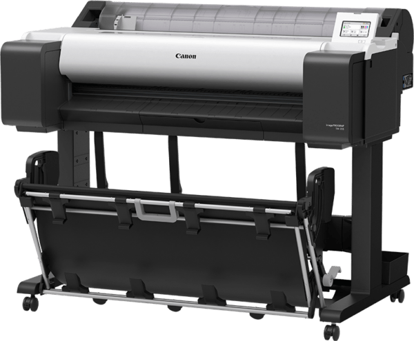 TM-355 Printer (36", w/ stand & flat stacking basket)