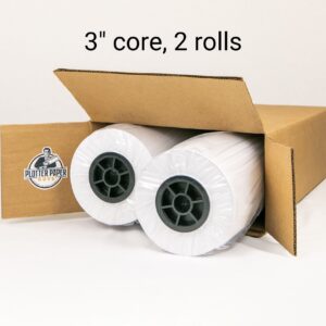 20 lb Xerographic Prefold Paper (11″ Fold) – 8.5″ x 500′ (3" Core, 2 rolls/box)