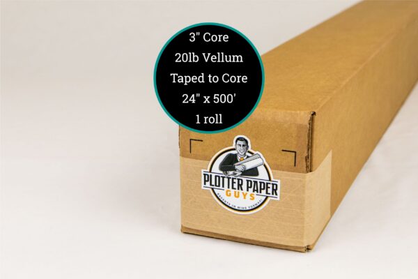 20 lb Xerographic Vellum - 24" x 500' - Image 2