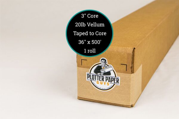 20 lb Xerographic Vellum - 24" x 500' - Image 4