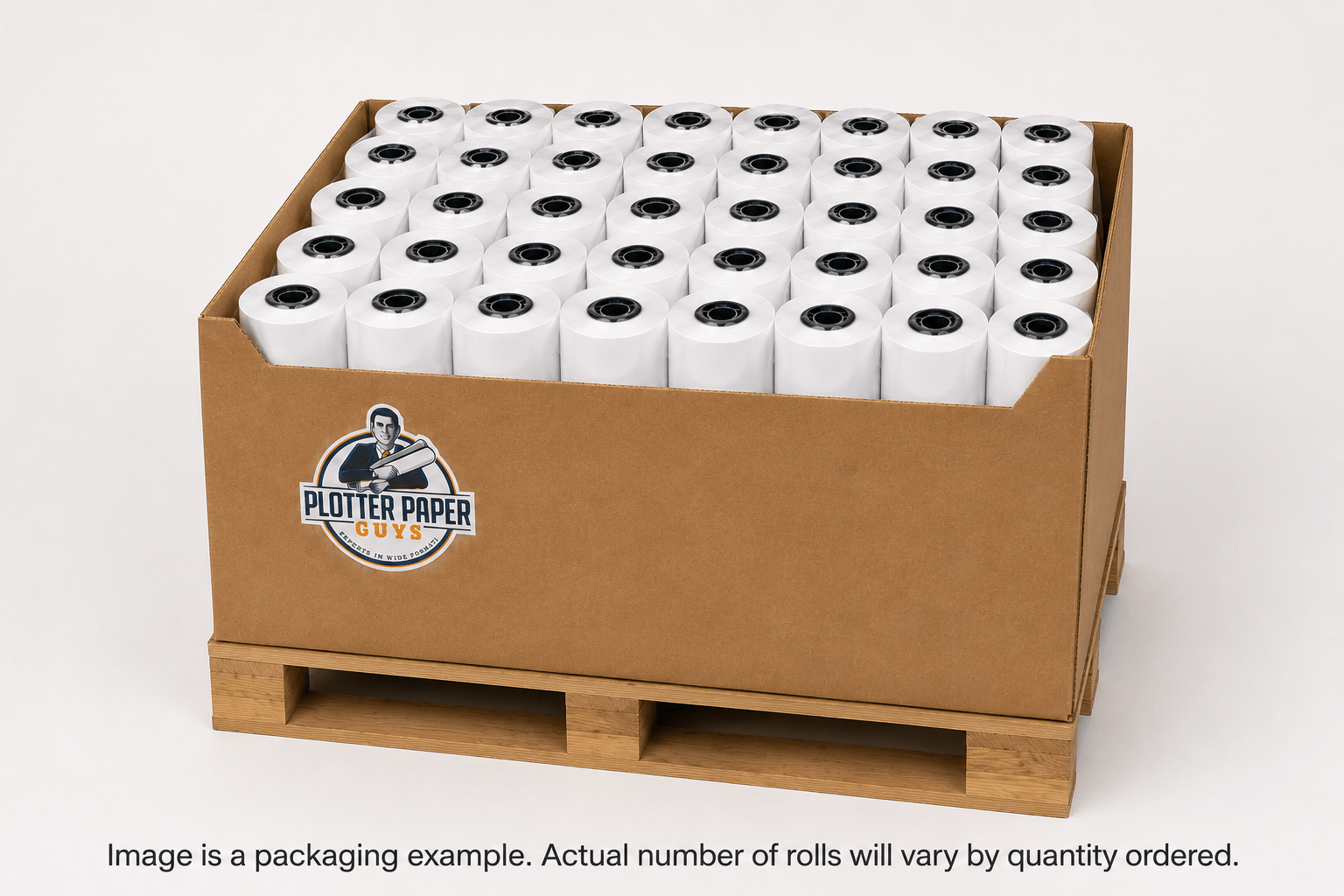 20 lb Xerographic Bond Paper – 36" x 500' (49 rolls/Cargo Tub)